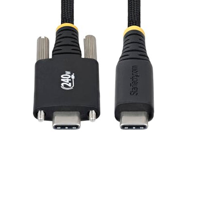 StarTech 6ft/2m USB-C to USB-C Screw Locking Cable (S2CEPR2M-USBSL-CABLE) - size: 6 ft