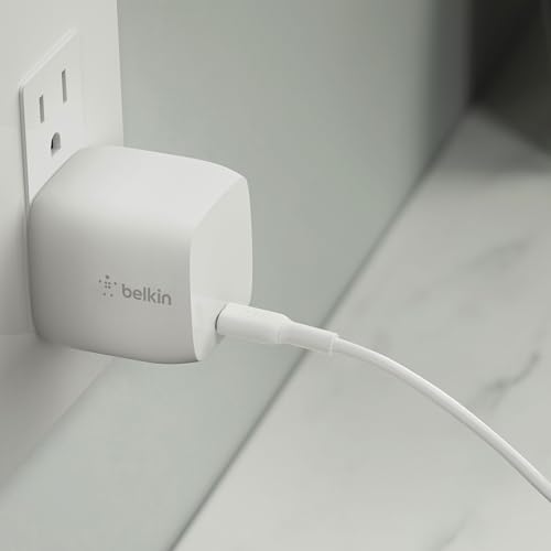 Belkin 30W GaN USB C Charger Block, Fast Charging for Travel - size: Single Port (30W) GaN