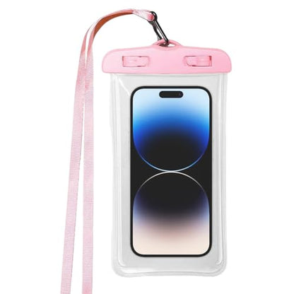 Waterproof Phone Pouch Touchscreen Protector Pinks | with Lanyard Waterproof Phone Case Swimming for Beach Pool Underwater Snorkeling Swimming Kayaking Rafting - color: Pinks