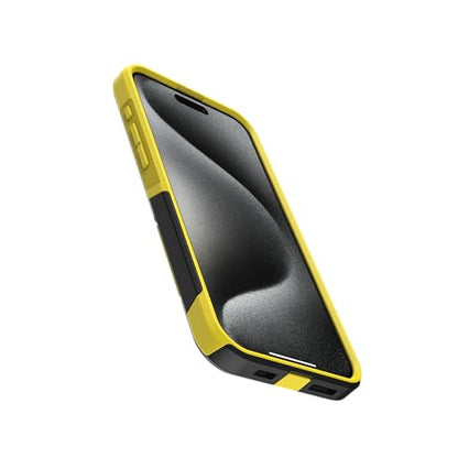 OtterBox iPhone 15 Pro Max (Only) - Commuter Series Case - Night (Black & Yellow) - Slim & Tough - Pocket-Friendly - with Port Protection - color: Black & Yellow