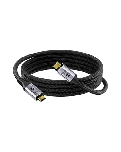 USB C Cable 10FT, 8K@30Hz & 4K@120Hz Video Output 100W PD Fast Charging, 20Gbps Data Transfer, USB C 3.2 Gen 2×2 Cable Compatible with Thunderbolt 4/3, SSD, Display, Monitor,Hub,dispaly Cord - size: 10ft
