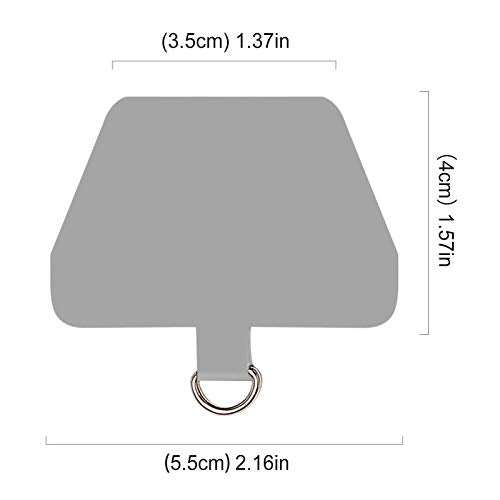 COCASES Phone Tether Tab, Phone Lanyard Strap Tab, 2 Pack Grey - color: Gary