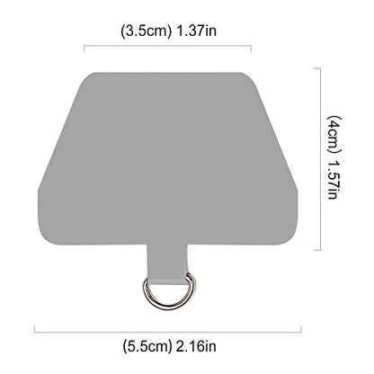 COCASES Phone Tether Tab, Phone Lanyard Strap Tab, 2 Pack Grey - color: Gary