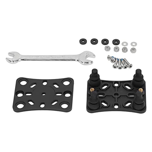 Qiilu Vibration Dampening Motorcycle Phone Mount, Bike Phone Holder Motorcycle Mobile Phone Holder Shock Absorber Phone Bracket Buffer Black for Motorcycle Bike ATV UTV