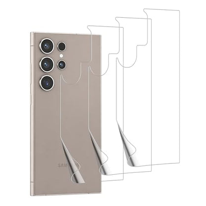 3-Pack PET Plastic Soft Film Back Protector for Galaxy S24 Ultra - size: Galaxy S24 Ultra Back Film