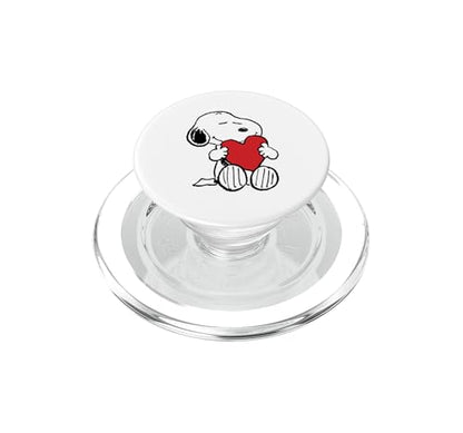 Snoopy Hugging Heart Love Design PopSockets PopGrip for MagSafe - style: Magnetic PopGrip