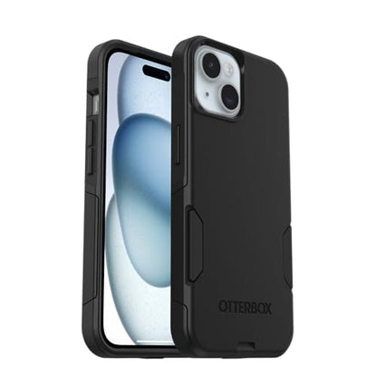 OtterBox iPhone 17e, 16e, 15, 14, & 13 Commuter Series Case - Black, Slim & Tough, Pocket-Friendly, with Port Protection - Thin & Protective iPhone Case, Dual-Layer, Impact Absorbing iPhone Case - color: Black