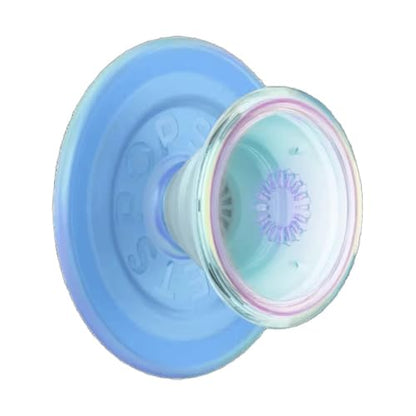 PopSockets Phone Grip for MagSafe, Magnetic Holder- Opalescent Blue - color: Blue Clear, style: MagSafe