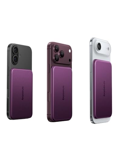 Baseus Picogo Air AM71 CCC Certified 5000mAh Ultra Slim Power Bank 0.27 " - color: Dark Cherry