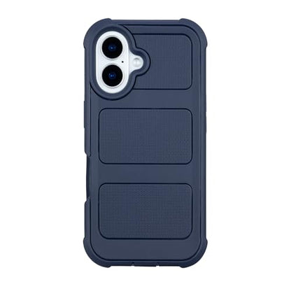 Defender for Phone case iPhone 16 Case with Belt Clip Heavy Duty Black | Military Grade Drop iPhone16 Protective Case, Shockproof Rugged Cover for iPhone 16 Cases Kickstand Blue 6.1 inch - color: Navy Blue
