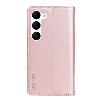 Compatible with Samsung Galaxy S23 Wallet Case PU Leather Flip Folio Case with Card Holder Magnetic Closure Shockproof Protective Phone Cover Rose Gold - color: Rose Gold, size: Samsung S23