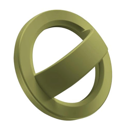 Magnetic Silicone Ring Grip Phone Holder, Loop Grip Phone Holder,Magnetic Phone Loop,Magsafe Phone Grip,Compatible with Magsafe for iPhone 16/15/14/13/12 Series (Wasabi Green) - color: Wasabi Green