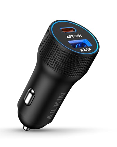 USB C Car Charger for Google Pixel, 30W PD Dual Port Fast Charging Adapter - color: Black-2