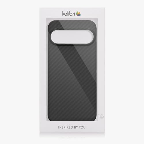 kalibri Aramid Fiber Case Compatible with Google Pixel 9 - Case Super Slim Strong Protective Phone Cover - Black Matte - size: Pixel 9