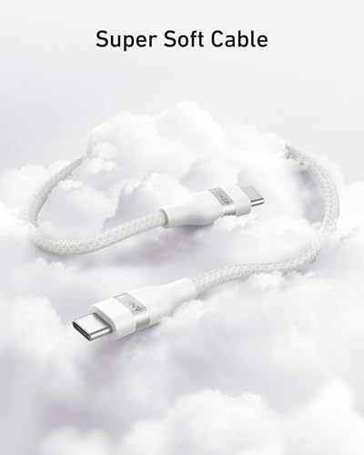 Anker Nano USB C to USB C Cable, 240W Fast Charging Cable (White, 3ft) - color: White, size: 3ft