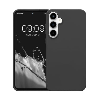 kwmobile Case Compatible with Samsung Galaxy A55 5G Case - Soft Slim Protective TPU Silicone Cover - Dark Grey - color: dark grey, size: Galaxy A55 5G