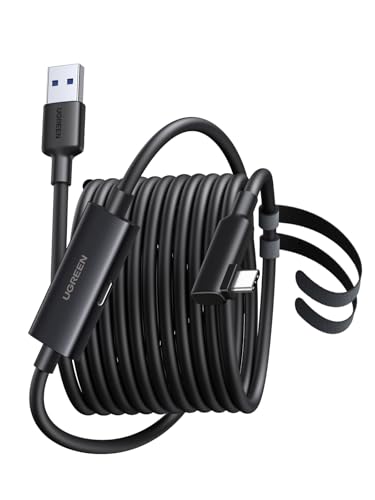 UGREEN Right Angle USB C Cable, 5Gbps VR Link for Quest 3/3S/Pro, 16ft