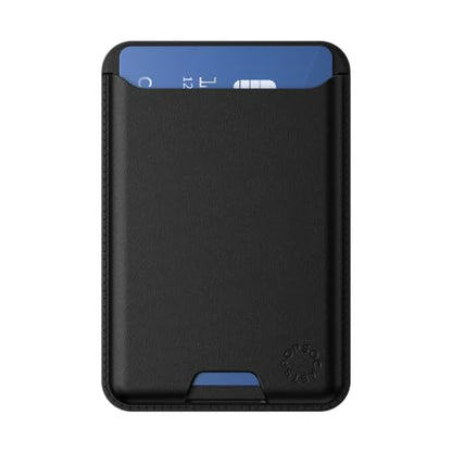 PopSockets Softgoods Phone Wallet and Adapter Ring for MagSafe, Phone Card Holder, Wireless Charging Compatible, Wallet Compatible with MagSafe - Black - color: Black, style: Without Grip