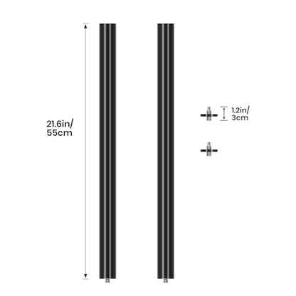 TARION Modular Base Extension Rod 43.3"/110cm Pole Set (2X 21.6 Sections) - size: Base Rod 43.3" / 110cm