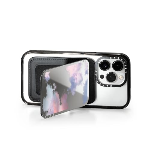 CASETiFY Snappy Card Holder Stand Compatible with Magsafe - Clouds - Silver Mirror - color: Clouds - Silver Mirror