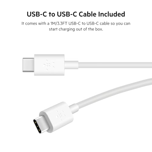Belkin 37W USB C and USB A Charger Block, USB C to Lightning Cable - style: Dual USB-C & A Port with C-Lightning Cable