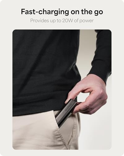Mophie Powerstation Fast 5,000mAh Power Bank |Portable | 20W, Single-Device - size: 5,000mAh