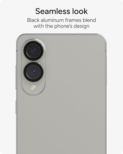 ZAGG Glass Elite Anti-Reflective Samsung Galaxy S25 Edge Camera Lens Protector – Anti-Glare Technology, Maximum Impact & Scratch Resistance, Smudge-Free Surface, Recycled Materials - color: Black, size: Samsung Galaxy S25 Edge