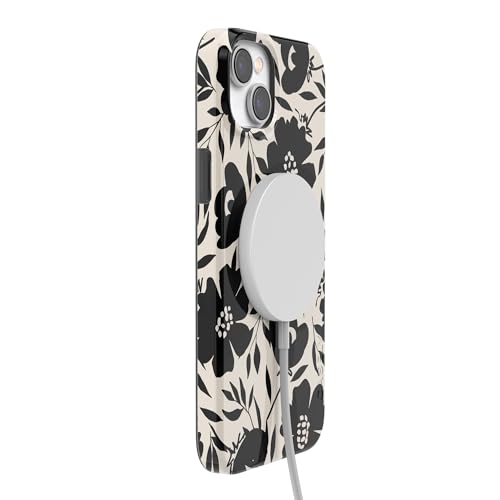 Casely iPhone 14 Plus Case | Dark Fantasy | Contrast Floral | Compatible with MagSafe | Classic Ultra Slim Design - color: Dark Fantasy | Contrast Floral