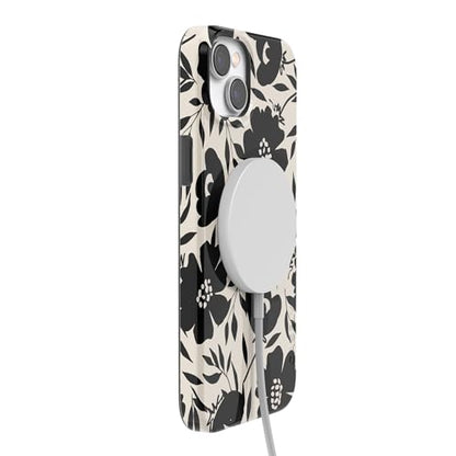 Casely iPhone 14 Plus Case | Dark Fantasy | Contrast Floral | Compatible with MagSafe | Classic Ultra Slim Design - color: Dark Fantasy | Contrast Floral