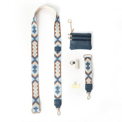 Cell Phone Strap Crossbody Universal Phone Lanyard Adjustable Strap Compatible with Most Smartphones Aztech - color: Skyblue