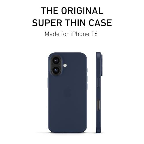 PEEL Super Thin Case for iPhone 16 (Navy) - color: Navy, size: Super Thin
