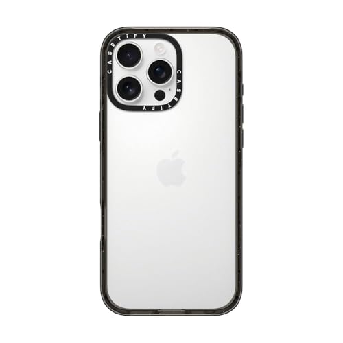 CASETiFY for iPhone 16 Pro Max Case - Impact Clear Black | Slim Fit | 8.2 ft. 4X Military Grade Drop Protection | Black - color: Clear Black, size: Iphone 16 Pro Max (6.9")
