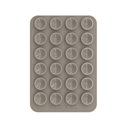 Velvet Caviar Suction Cup Phone Case Mount Compatible with MagSafe Devices Only - Magnetic Silicone Sticky Phone Grip Holder for iPhone Back of Phone - Mirror Gripper (Grey) - color: Grey