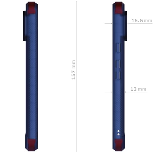 Ghostek Covert Google Pixel 8 Case - Clear Hard Back, Silicone Bumper, Compatible with Wireless Charging, Slim Shockproof Phone Cover (6.2 Inch, Blue) - color: Blue [Limited Edition], size: Pixel 8