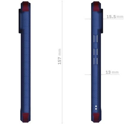 Ghostek Covert Google Pixel 8 Case - Clear Hard Back, Silicone Bumper, Compatible with Wireless Charging, Slim Shockproof Phone Cover (6.2 Inch, Blue) - color: Blue [Limited Edition], size: Pixel 8