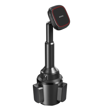Cup Holder Phone Mount for MagSafe, Strong N55 Magnetic Hold, 360° Rotation - color: Black & Red-Magsafe