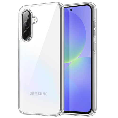 JETech Case for Samsung Galaxy A36, Anti-Yellowing, Clear | Shockproof Protection, Scratch Resistant Hard PC Back, Durable Transparent TPU Bumper - color: Clear, size: Galaxy A36