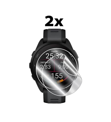 IPG for Garmin Forerunner 165, 165 Music Hydrogel Screen Protector (2 Units) Invisible HD Clear Film Anti Scratch Guard-Smooth/Self-Healing/Bubble for Forerunner 165 - size: Forerunner 165-Music
