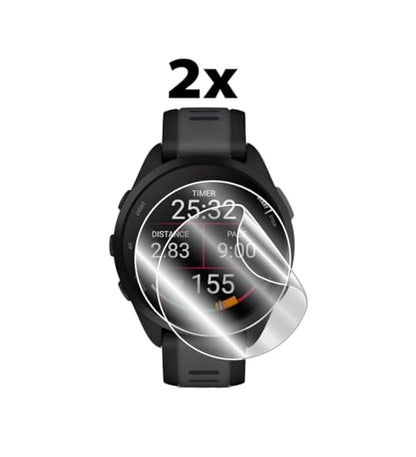 IPG for Garmin Forerunner 165, 165 Music Hydrogel Screen Protector (2 Units) Invisible HD Clear Film Anti Scratch Guard-Smooth/Self-Healing/Bubble for Forerunner 165 - size: Forerunner 165-Music