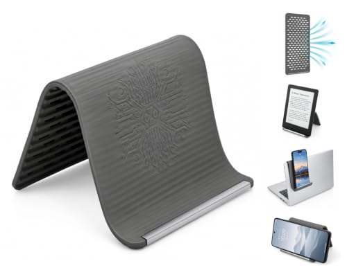 Silicone Phone Holder, 7.9In Flexible Bendable Phone Stand, Gray - color: Heat-Dissipating (Gray)