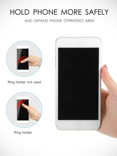 Weewooday 4 Pcs Crystal Glitter Phone Grip Holder with Expanding Kickstand
