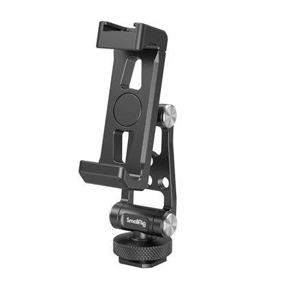SMALLRIG Metal Phone Holder Support with Cold Shoe Mount, Universal Smartphone Adapter Support Free Adjustment Joints, Phone Tripod Mount for iPhone 17/16/15, for Samsung Galaxy etc-4382 - style: Cold Shoe Interface