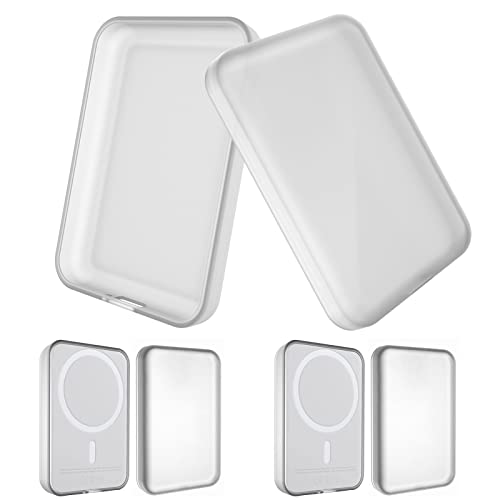 2 Pack Case for Magsafe Battery Pack, Clear/Clear | Compatible with Magsafe Battery Pack Cover, Ultra-Thin TPU, Shockproof, Slim Scratch Resistant, Protective Bumper Shell - color: Clear/Clear