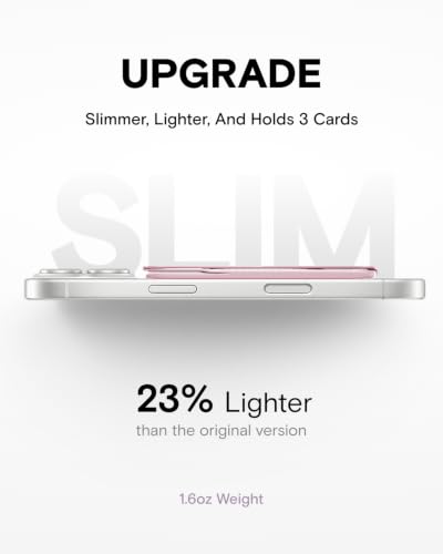 MOFT Snap-on Phone Stand & Wallet AERA, MagSafe Wallet, Slim Card Holder - color: Light Pink, size: AERA