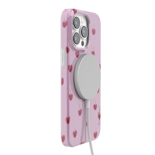 Casely iPhone 14 Pro Case | Very Cherry | Painted Cherries | Compatible with MagSafe | Classic Ultra Slim Design - color: Very Cherry | Painted Cherries, size: iPhone 14 Pro