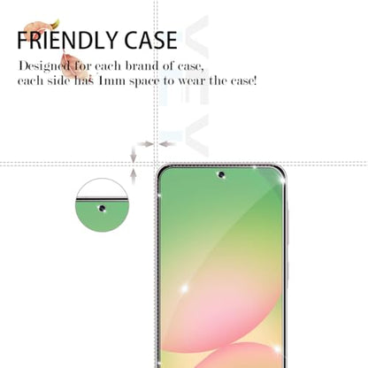 Galaxy A56 HD Clear Tempered Glass Screen Protector + Camera Lens Protectors, [2+2 Pack] [3D Glass] [Anti-Glare] [Bubble-Free] Screen Protector Glass For Samsung Galaxy A56 - size: Galaxy A56