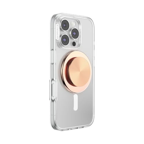 PopSockets Phone Grip for MagSafe, Magnetic Holder- Radial Rose Gold - color: Radial Rose Gold, style: MagSafe