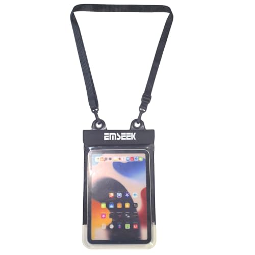 Waterproof Ebook Reader Case Holder Tablet Cover Bag eReader Dry Pouch for Amazon Kindle Paperwhite Oasis Fire 7 Nook Kobo iPad mini Samsung Tab Google Nexus Up to 8.5” (Black) - color: Black