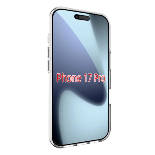 Senter Ultra Clear Soft TPU Phone Case for iPhone 17 pro, Slim Thin Transparent Cover, Shockproof Anti-Yellow Anti-Fingerprint Heat Dissipation Protective Cell Phone Case