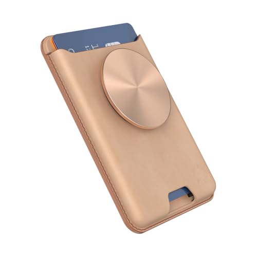 PopSockets Phone Wallet for MagSafe with Grip- Tan Nigiri - color: Tan Nigiri, style: With Grip